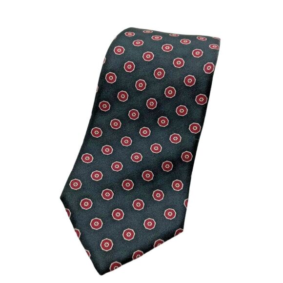 DAMON Black & Red Tie Necktie USA Union Made 3.5 X 57 - Picture 1 of 4